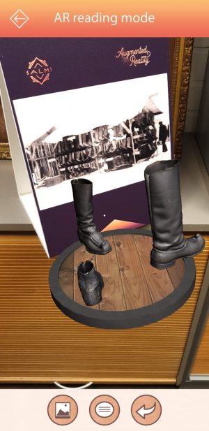 Suutarin kengissä AR-kierroksen 3D-sisältöjä Suutarin kengissä kierros