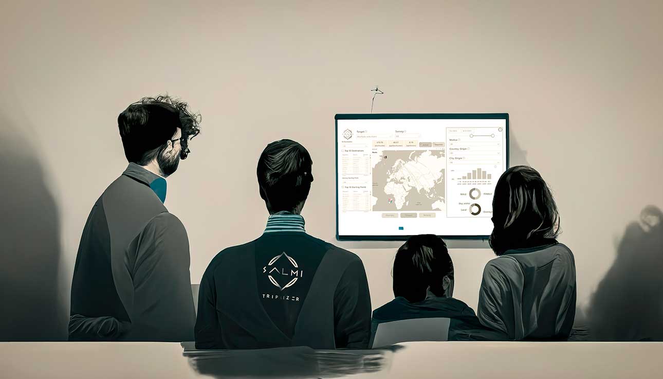 salmi analytics Salmi Platform matkailun tiedolla johtamisen havainnekuva